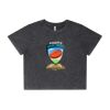 Wo's Stone Wash Heavy Crop Tee Thumbnail